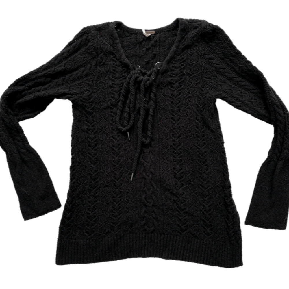 Free people lace up sweater pre-loved